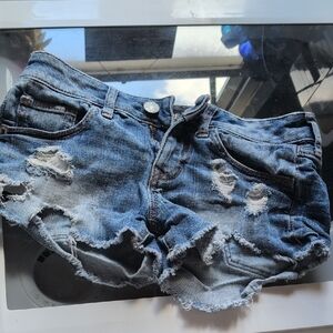 Distressed Denim Women's Shorts